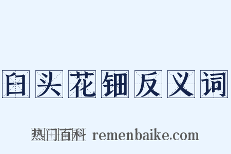 臼头花钿反义词是什么意思的图片